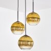 Koyoto Suspension, Boule lumineuse, Suspension grappe 30 cm Or, Clair, 3 lumières
