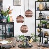 Koyoto Suspension, Boule lumineuse, Suspension grappe 30 cm Cuivré, 3 lumières