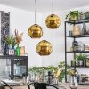 Ripoll Suspension, Boule lumineuse, Suspension grappe Or, 3 lumières