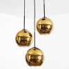 Koyoto Suspension, Boule lumineuse, Suspension grappe 30 cm Or, 3 lumières