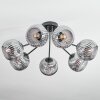 Ripoll Plafonnier, Boule lumineuse Fumé, 7 lumières
