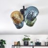 Koyoto Plafonnier, Boule lumineuse Bleu, Or, Vert, 4 lumières