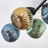 Koyoto Plafonnier, Boule lumineuse Bleu, Or, Vert, 4 lumières