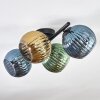 Koyoto Plafonnier, Boule lumineuse Bleu, Or, Vert, 4 lumières