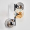 Gastor Boule lumineuse, Applique murale Ambre, Fumé, 3 lumières