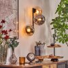 Gastor Boule lumineuse, Applique murale Ambre, Fumé, 3 lumières