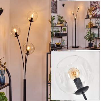 Ripoll Boule lumineuse, Lampadaire Clair, 3 lumières