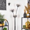 Ripoll Boule lumineuse, Lampadaire Chrome, Clair, Fumé, 3 lumières