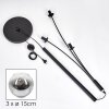 Ripoll Boule lumineuse, Lampadaire Chrome, Clair, Fumé, 3 lumières