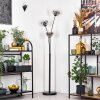 Ripoll Boule lumineuse, Lampadaire Chrome, Clair, Fumé, 3 lumières