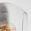 Koyoto Plafonnier, Boule lumineuse 32 cm Chrome, Clair, Fumé, 4 lumières