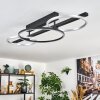 Jenar Plafonnier LED Noir, 1 lumière