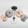 Ripoll Plafonnier, Boule lumineuse Ambre, Clair, Fumé, 5 lumières