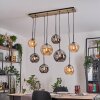 Ripoll Suspension, Boule lumineuse, Suspension Écru, Noir, 8 lumières