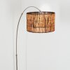 Cando Lampadaire Nickel mat, Noir, 1 lumière