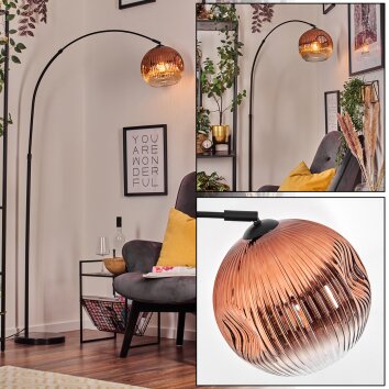 Ripoll Lampadaire, Lampadaires arc Noir, 1 lumière