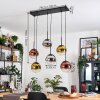 Gastor Suspension, Boule lumineuse, Suspension Chrome, Or, Clair, Cuivré, Fumé, 6 lumières