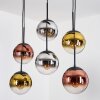 Gastor Suspension, Boule lumineuse, Suspension Chrome, Or, Clair, Cuivré, Fumé, 6 lumières