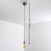 Suspension Vintage Lemone Argenté, 1 lumière