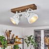 Plafonnier Herford Bois foncé, 2 lumières