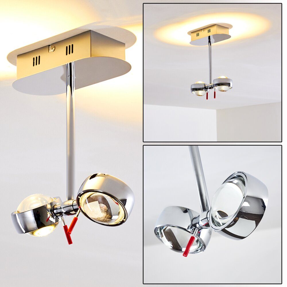 Plafonnier Florenz LED Chrome, 2 lumières main product photo