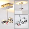 Plafonnier Florenz LED Chrome, 2 lumières