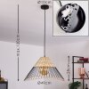 Suspension Shalo Noir, 1 lumière