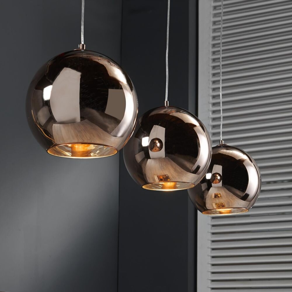 Suspension Cattenscop Cuivre, 3 lumières main product photo