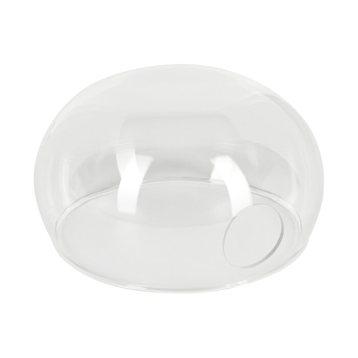 Verre De Rechange Pour Abat-Jour Lampe à Huile - Hauteur 25.7cm, Base 5.3cm - Fabriqué En Italie
