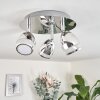 Plafonnier Morges LED Chrome, 3 lumières