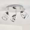 Plafonnier Morges LED Chrome, 3 lumières
