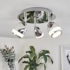 Plafonnier Morges LED Chrome, 3 lumières