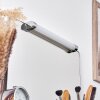 lampe miroir Morges LED Chrome, Blanc, 1 lumière
