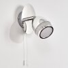Applique murale Morges LED Chrome, 1 lumière