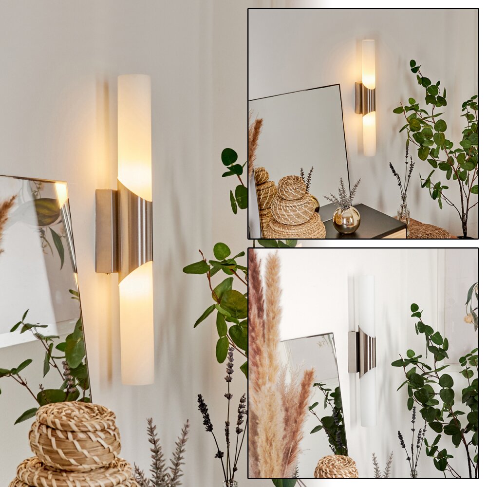 Applique murale Morges Nickel mat, 2 lumières main product photo