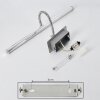 lampe miroir  Morges LED Chrome, 1 lumière