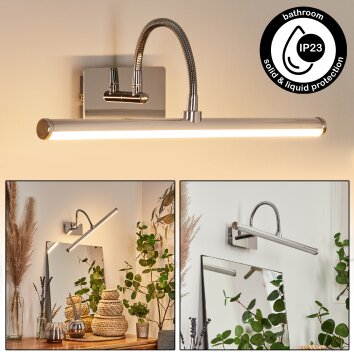 lampe miroir  Morges LED Chrome, 1 lumière