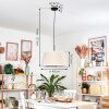 Bassagoda Suspension, Suspension beige, Blanc, 1 lumière