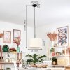 Bassagoda Suspension, Suspension beige, Blanc, 1 lumière