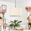 Flemming Suspension, Suspension beige, Blanc, 1 lumière