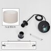 Flemming Suspension, Suspension beige, Blanc, 1 lumière