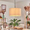 Flemming Suspension, Suspension beige, Blanc, 1 lumière