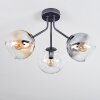 Koyoto Plafonnier, Boule lumineuse 42 cm Ambre, Clair, Fumé, 3 lumières