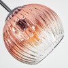 Koyoto Plafonnier, Boule lumineuse 42 cm Chrome, Or, Clair, Cuivré, Fumé, 3 lumières