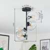 Koyoto Plafonnier, Boule lumineuse Clair, 4 lumières