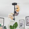Gastor Plafonnier, Boule lumineuse 32 cm Ambre, Clair, Fumé, 4 lumières