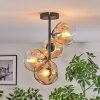 Ripoll Plafonnier, Boule lumineuse Ambre, Clair, 4 lumières