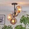 Koyoto Plafonnier, Boule lumineuse 32 cm Clair, Fumé, 4 lumières