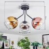 Koyoto Plafonnier, Boule lumineuse 42 cm Chrome, Or, Clair, Cuivré, Fumé, 3 lumières