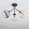 Koyoto Plafonnier, Boule lumineuse 42 cm Ambre, Clair, Fumé, 3 lumières